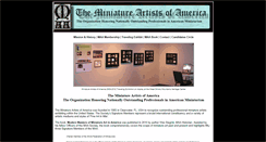 Desktop Screenshot of miniatureartistsofamerica.org