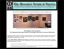 Tablet Screenshot of miniatureartistsofamerica.org